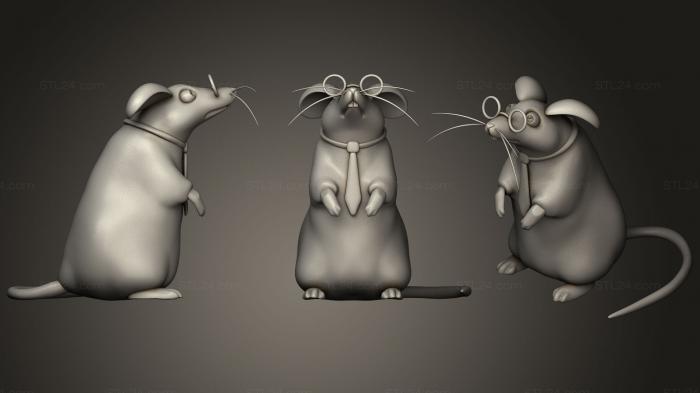 Figurines simple (mouse, STKPR_0910) 3D models for cnc